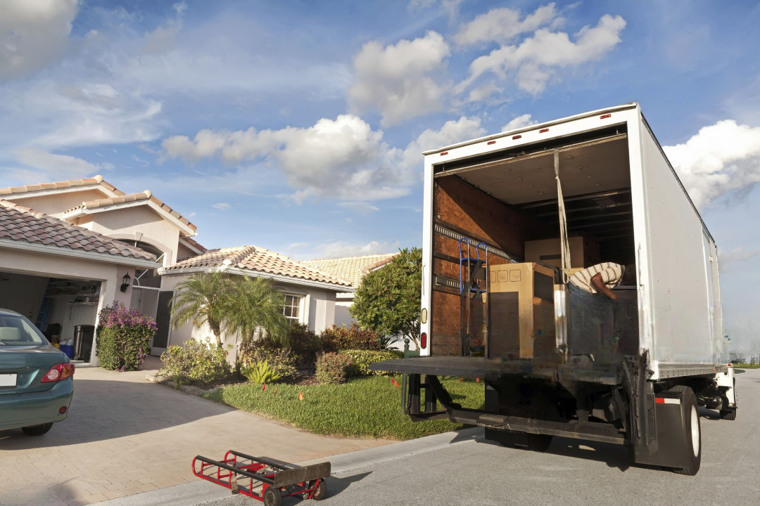 Local movers loading a moving van in Los Angeles